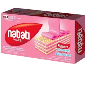 Nabati Wafer Krim Rasa Keik Stroberi Keju