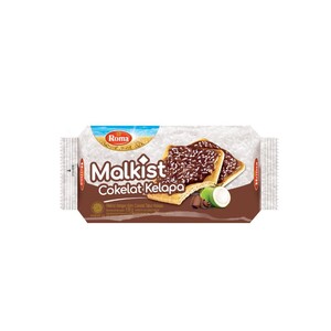 Roma Malkist Dengan Krim Cokelat Tabur Kelapa